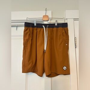 Vuori Men’s Kore Short in Burnt Orange, Size Large